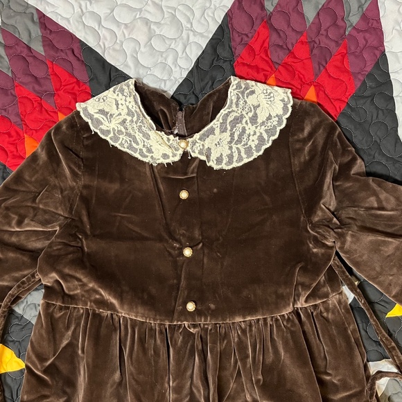 Vintage Velvet floor length dress - Picture 2 of 4